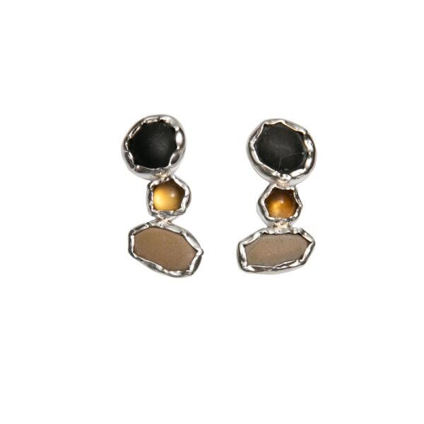 ESE43 2 ohmypebble jewelry pebble earrings contemporary citrine