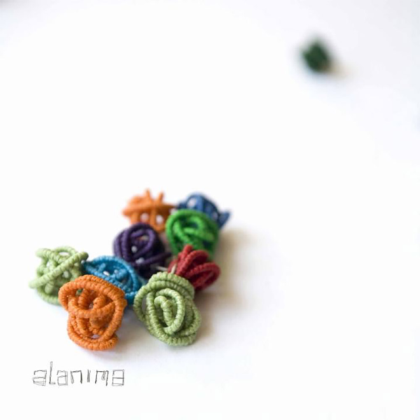 al alanima stud earrings ball knot artisan crafted unique jewels diverse al